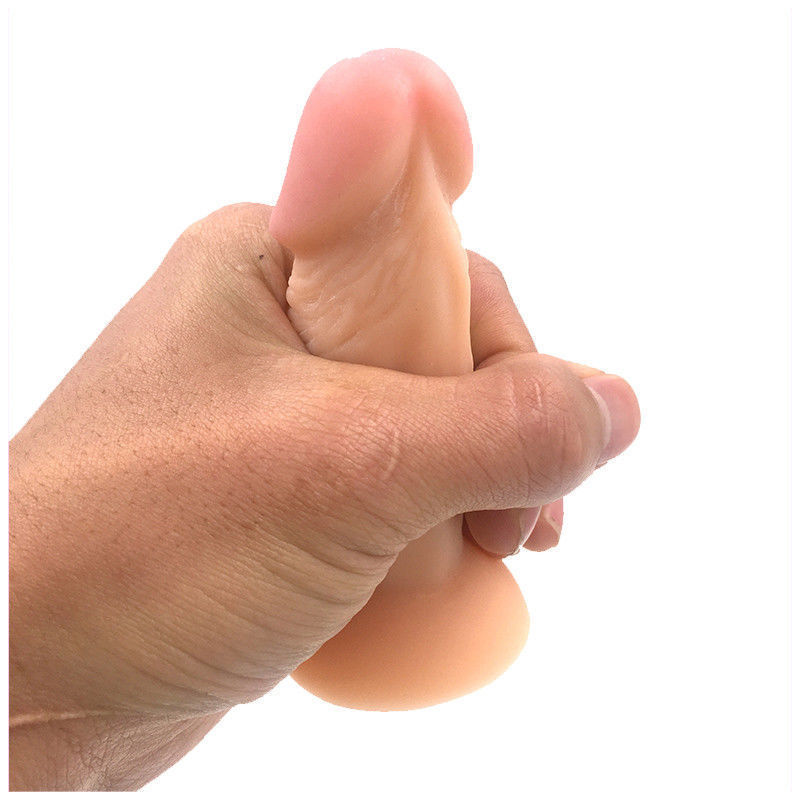 4 Inch Realistic-Small-Beginner-Penis-Anal-Dildo-Sex-Cock Prostate-Butt Plug Toy gallery