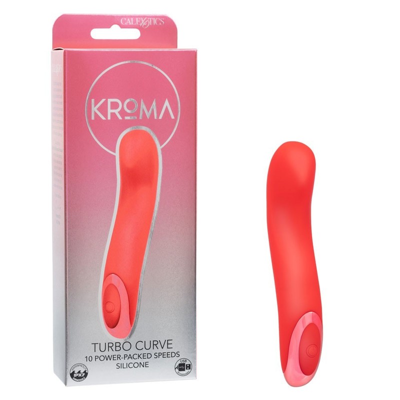 Cal Exotics Kroma Turbo Curve Vibe Orange – Clitoral Vaginal Vibrator