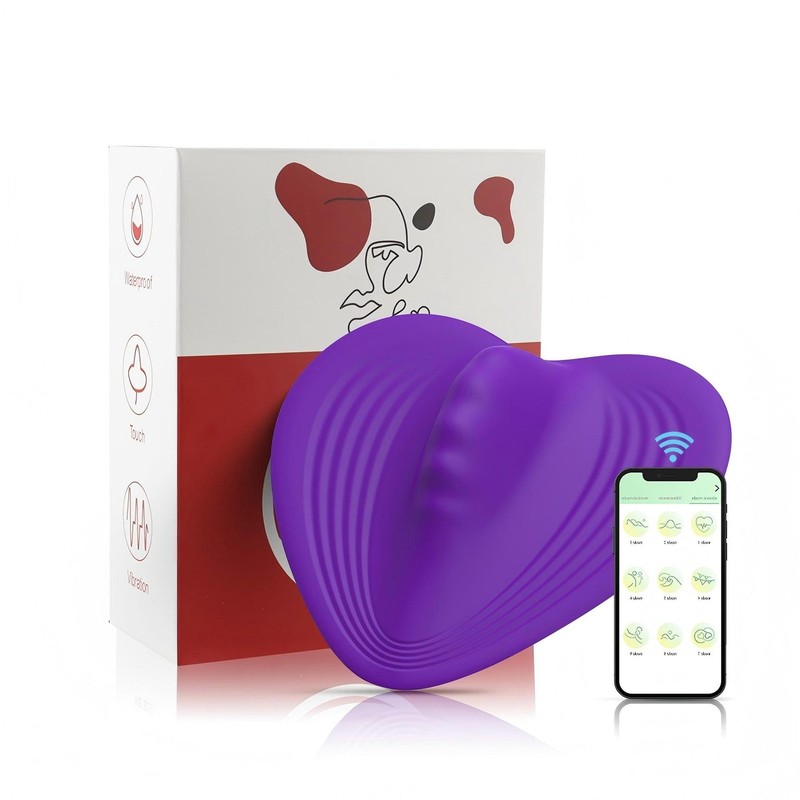 APP wireless remote control vibrating heart-shaped invisible wearable adults gallery