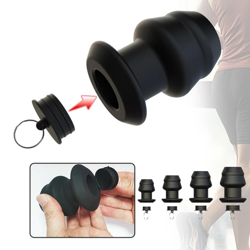 New Hollow Anal Dilator Expander Vagina Speculum Butt Plug Tunnel Plug Women Men gallery