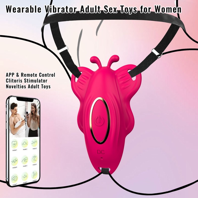 Wearable Panty Clitoral G Spot Vibrator for Women Butterfly Massager Sex Toy APP