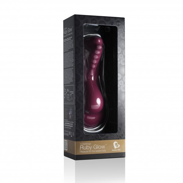 Ruby Glow Dusk 10 Speed Massager Ride On Vibrator Dusk Plum Purple, New