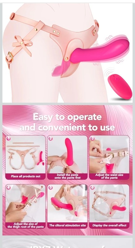 Adult Strapon Vibrator Double Sided