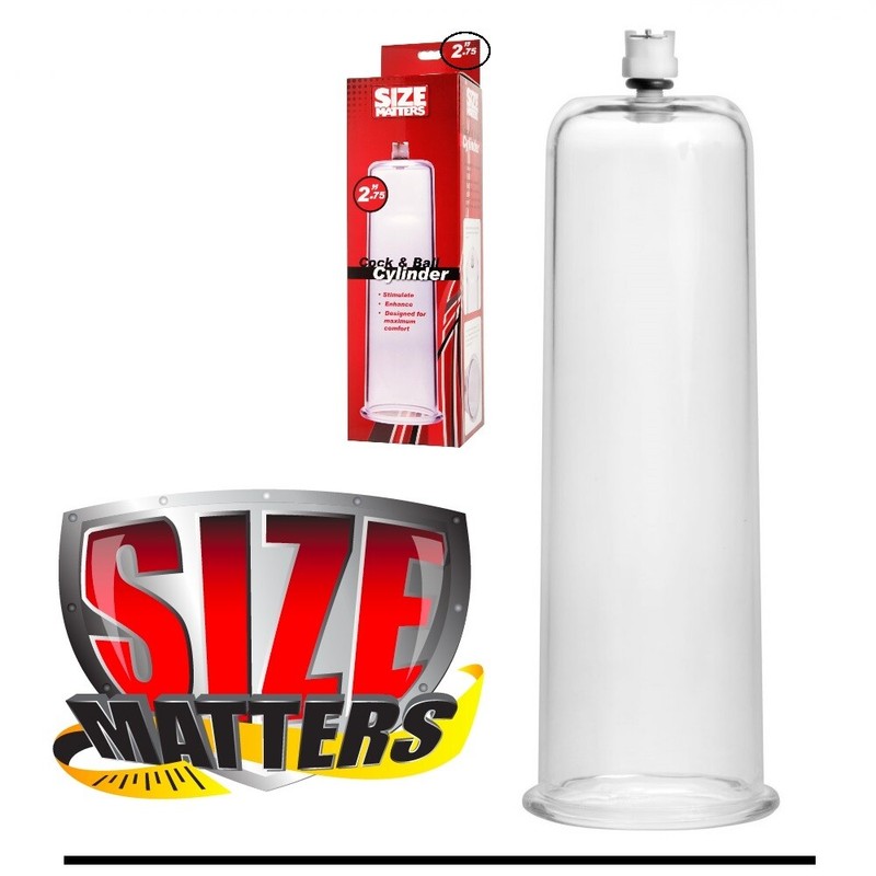 Cock and Ball Cylinder 2.75&Prime; REPLACEMENT Penis Pump (fits SIZE MATTERS Pumps)