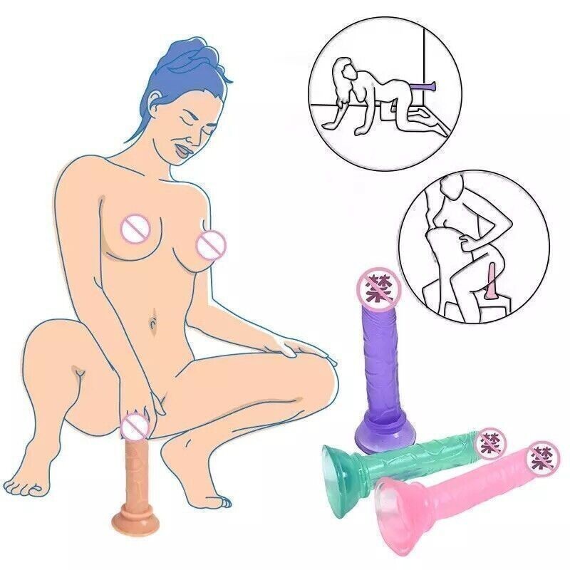 Strong Suction Cup-Anal-Flexible-Penis-Flesh-Realistic-Big-Dildo- -Adult
