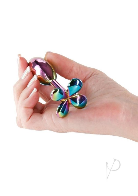 Rear Assets Clover Aluminum Anal Plug - Multicolor gallery