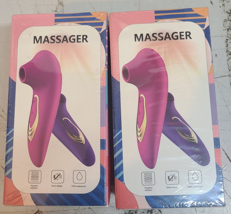 (2) Clitoris Massager Palm Size Clitoral Sucker – Purple