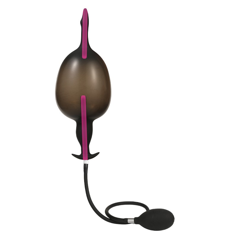 Silicone Inflatable Anal Butt Plug Vaginal Stimulation Massage Dilator Couple