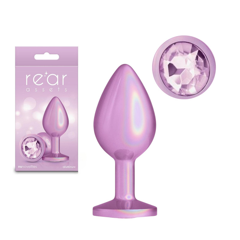 Wearable Crystal Jeweled Butt Plug Travel-Friendly Flared Base Adult Probe Toy