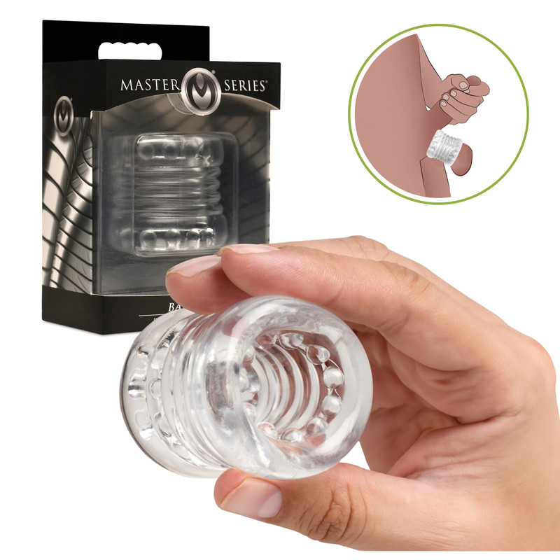 Soft Stretchy Balls Stretcher Male Penis Enhancer Testicle Ring Sex Toy for Men