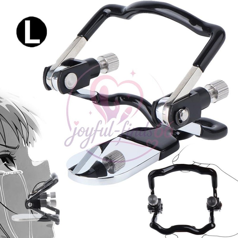 BDSM Stainless Steel Adjustable Mouth Plug Restraint Blowjob Gag Mouth Bondage