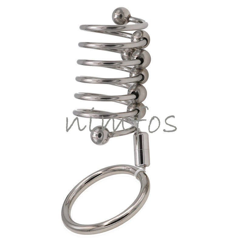 Stainless Steel Bead Penis Ring Stimulation Cock Ring Delayed Ejaculation