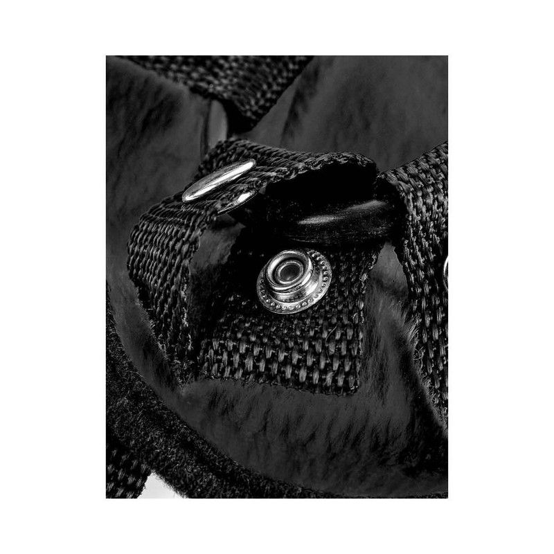 Pipedream FF Vibrating Plush Harness Black gallery