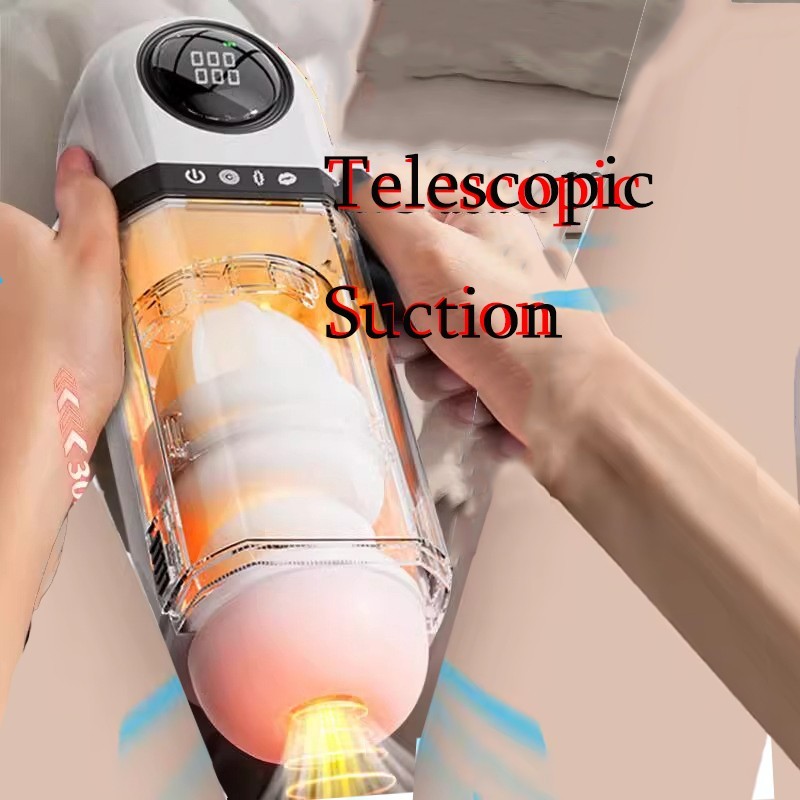 Male Masturbaters Automatic Thrusting Sucking Mastubator Cup Heating Men Sex Toy