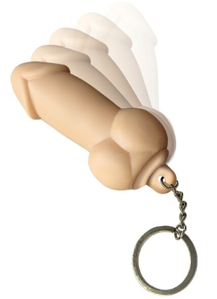 Jiggling Pecker Keychain Stress Ball Bachelorette Party Adult Pride Novelty Gift