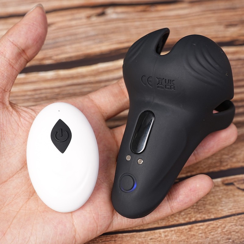 Vibrator Penis Cock Ring Stimulator Massager Clitoral Scrotum Sex Toys Women Men