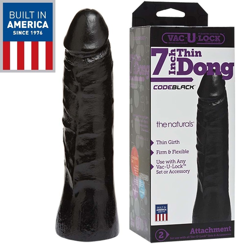 Doc-Johnson-Vac-U-Lock-Realistic-Dildo-Black-Cock-Ball-Strap-On-Harness-Sex-Toys