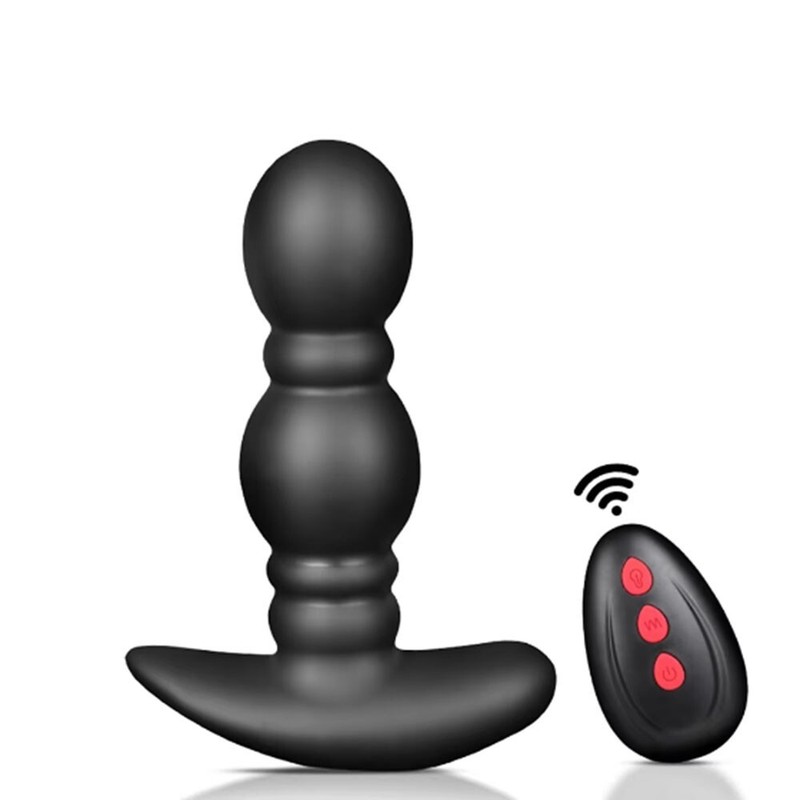 Wireless Remote Control Male Prostate Massage Vibrator Inflatable Anal Butt Plug gallery