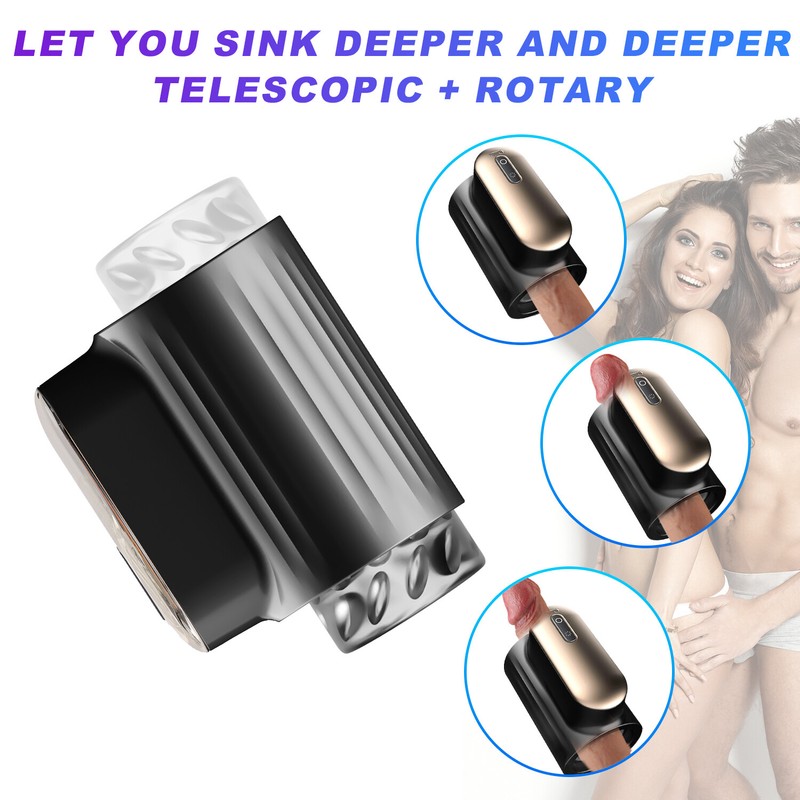 Automatic Thrusting Rotating Male Masturbator Blowjob Sex Machine Penis Vibrator gallery