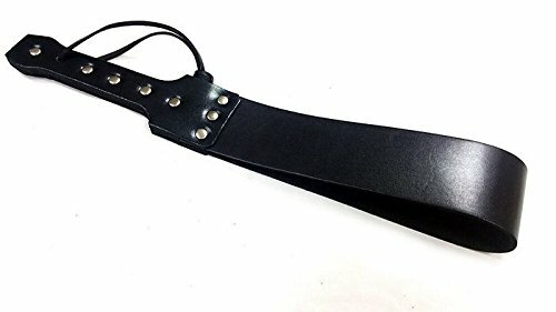 Rouge Folded Leather Paddle Black