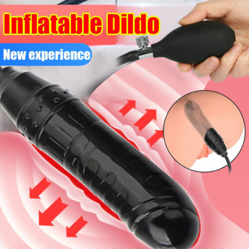 Inflatable Anal Butt Plug Anus Huge Dildo Prostate Massager Sex Toys Men Women gallery