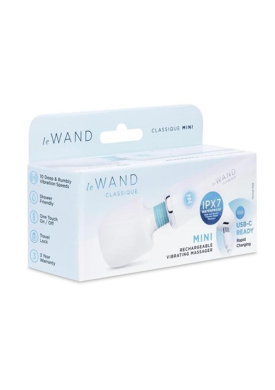 Le Wand Classique Silicone Mini Wand – White