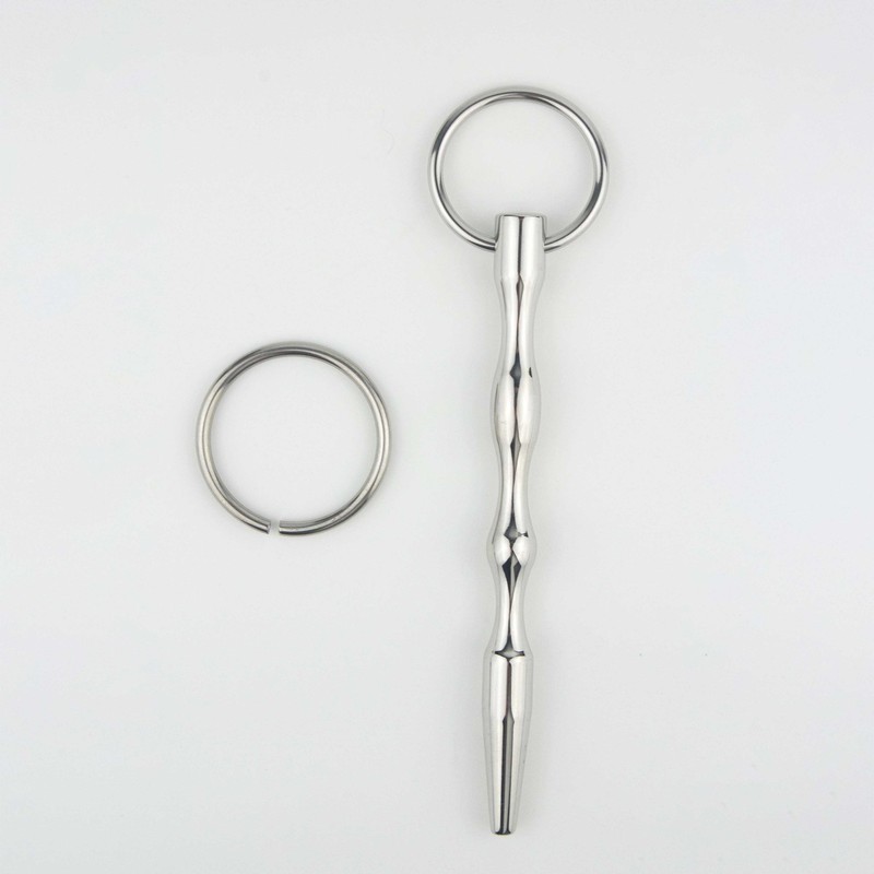 O-Ring Stainless Steel Urethral Sounding Plug Dilator Stretching Rod Penis Plug gallery