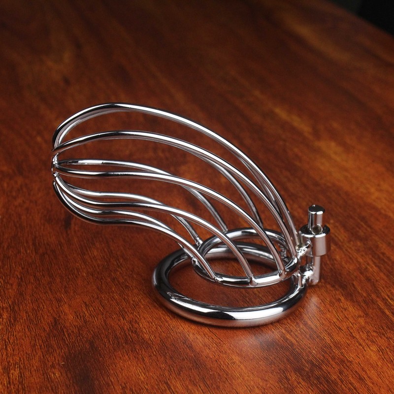 Male Chasity Cage Stainless Steel Cock Device Bondage Penis Restraint Sex Toys gallery