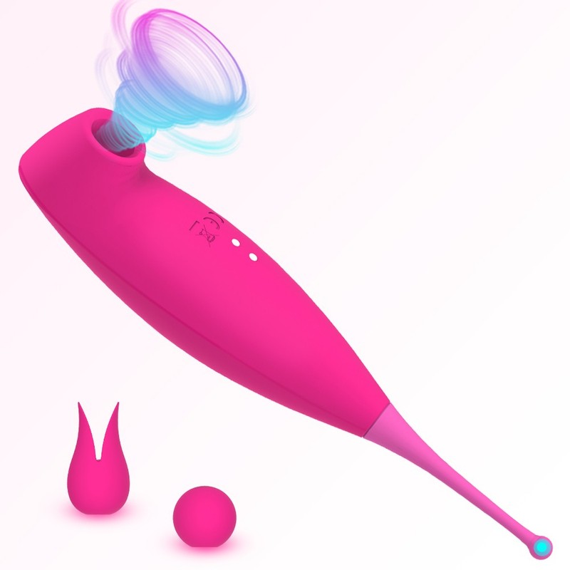 Vibrator G-Spot Orgasm Dildo Sucking Clit Vagina Massager Wand Sex Toys Women US gallery