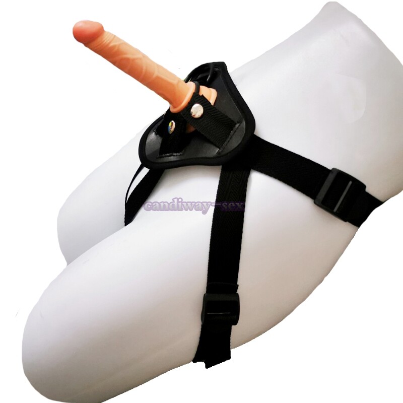 Small Strap-on Harness with Dildo Dong Anal Butt Plug Sex-toys for Lesbian Women gallery