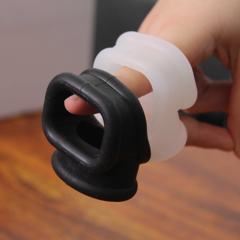 Male Penis Cock Ring Scrotum Testicle Ball Stretcher Delay Time for Adults BDSM gallery