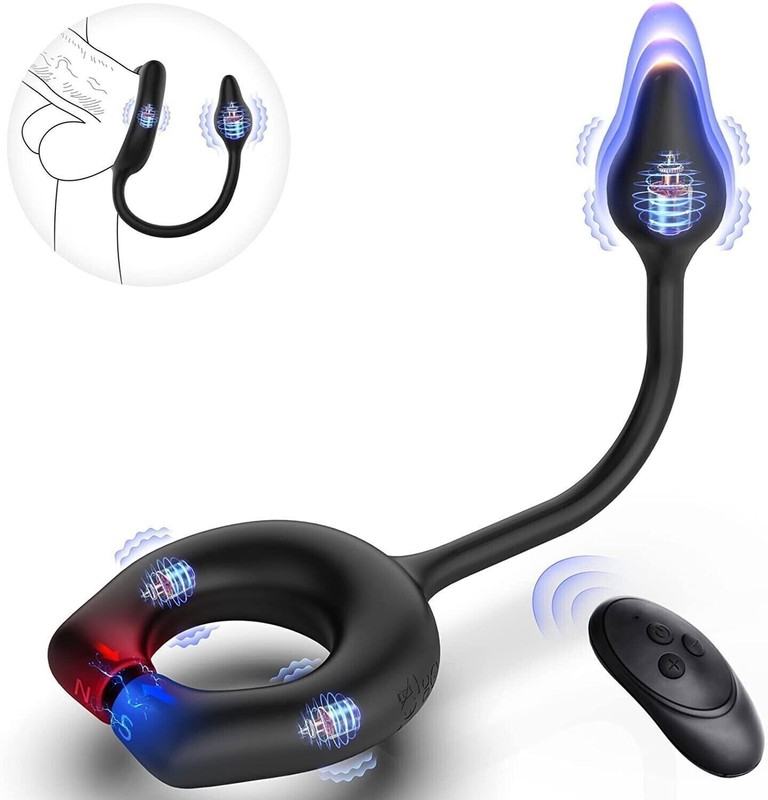 Vibrating Cock Rings Adjustable Penis Ring Silicone Rechargeable For Men Sex Toy