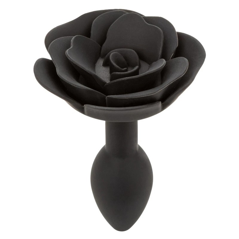 Cal Exotics Forbidden Small Rose Anal Plug Black - Tapered Butt Plug gallery