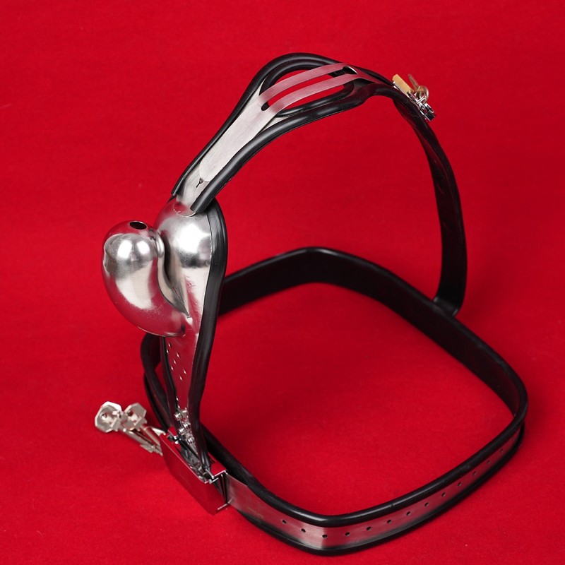 Male Stainless Steel Chastity Belt Adjustable Device BDSM Penis Cage Beads Plug gallery