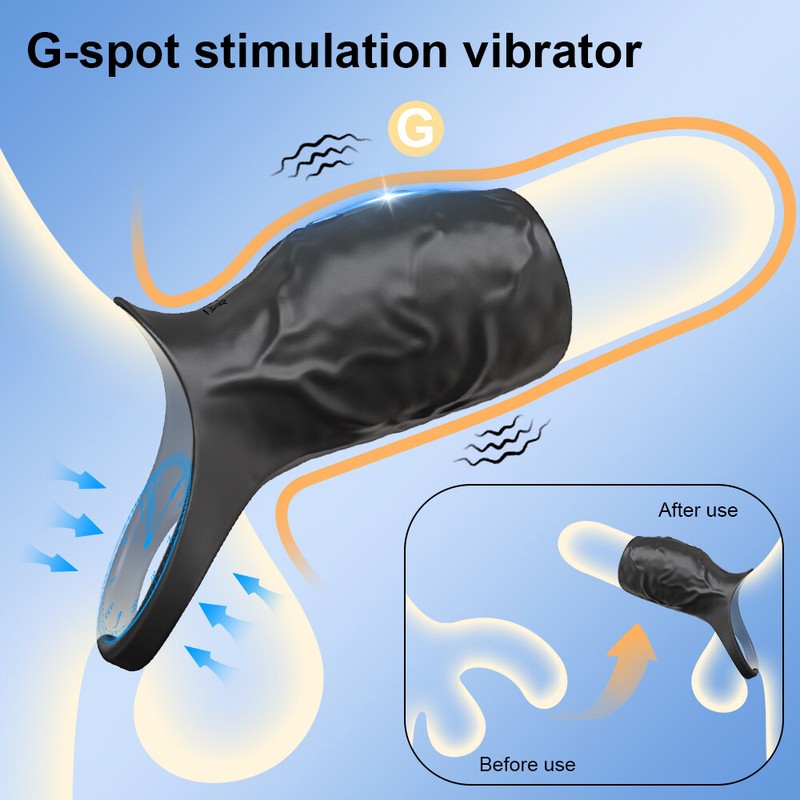 Male Vibrating Cock Ring Penis Sleeve Couples Vibrator Adult Sex Toys for Men gallery