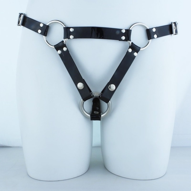 Strap-On Harness Adjustable Belts 3 O-Rings Lesbian Women's Sex Toy for Dildo US gallery