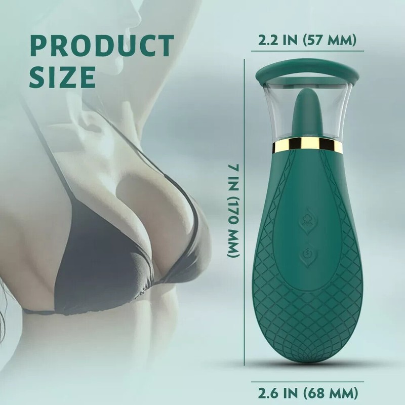 Sucking Vibrator G Spot Dildo Massager Tongue Oral Clit Licking Sex Toys Women gallery