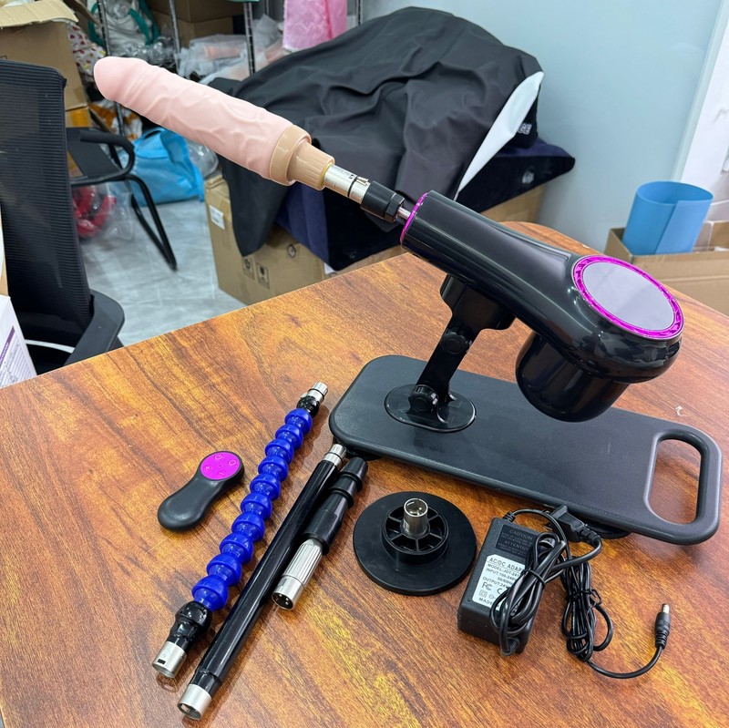 3XLR Automatic Electric Love Sex Machine Thrusting Dildo Remote Masturbator US