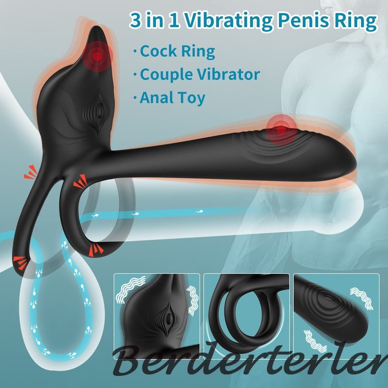 Wireless Remote Cock Penis Ring Vibrator Vibrating Semen Lock Ring Sex Toy Men gallery