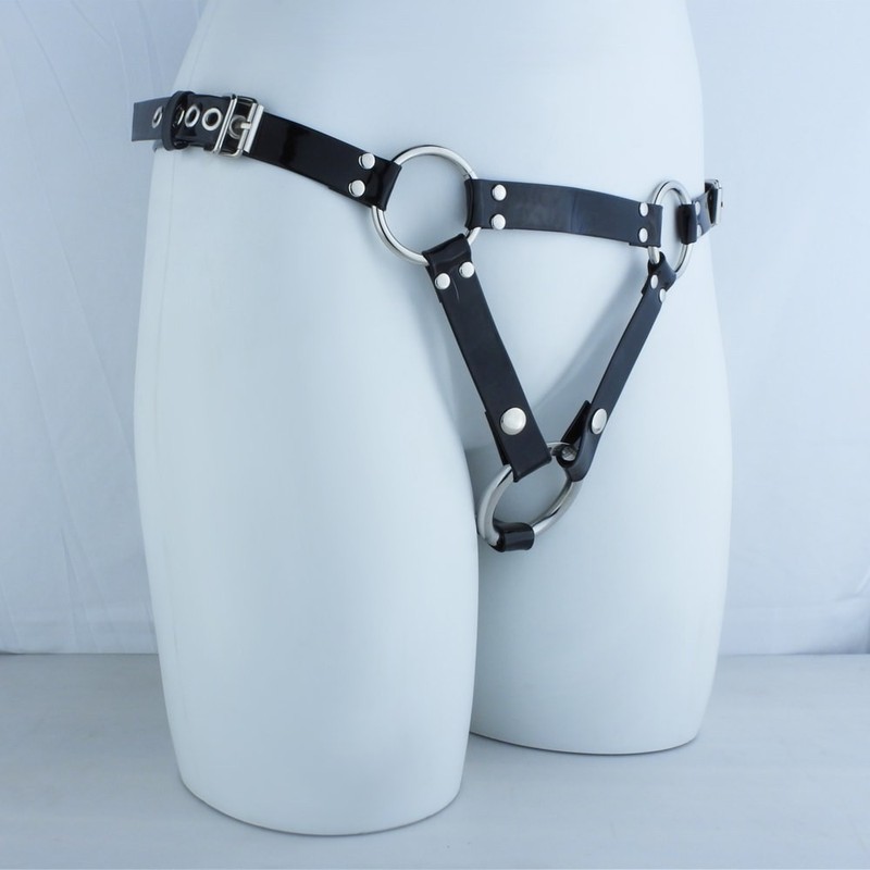 Strap-On Harness Adjustable Belts 3 O-Rings Lesbian Women's Sex Toy for Dildo US gallery