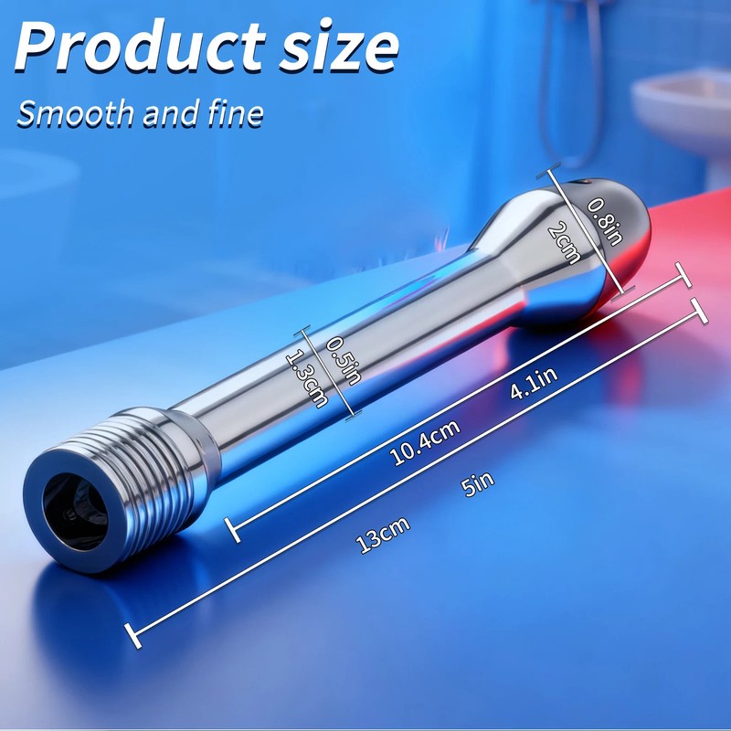 Metal Cleaning Anal Shower Enema Douche Nozzle Wash Anus Vaginal Colon Cleaner
