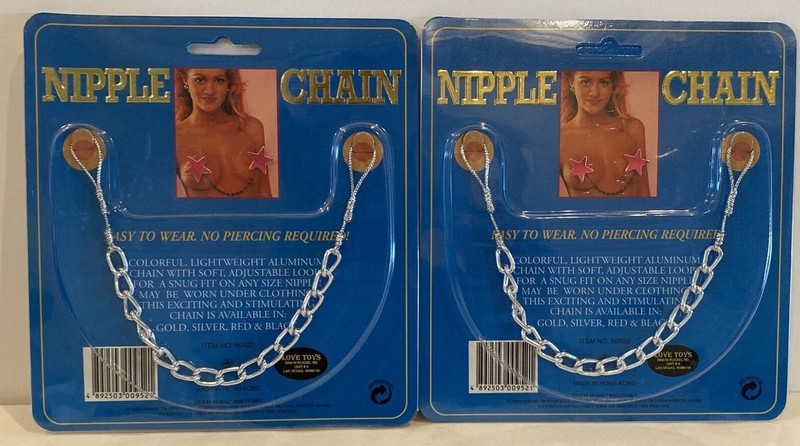 Nipple Chains 2 Non Piercing Lightweight Aluminum Adjustable Noose Body Jewelry