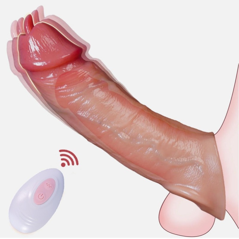 Penis Cock Ring Vibrator G-spot Dildo Massager Sex Toys For Women Men Couples gallery