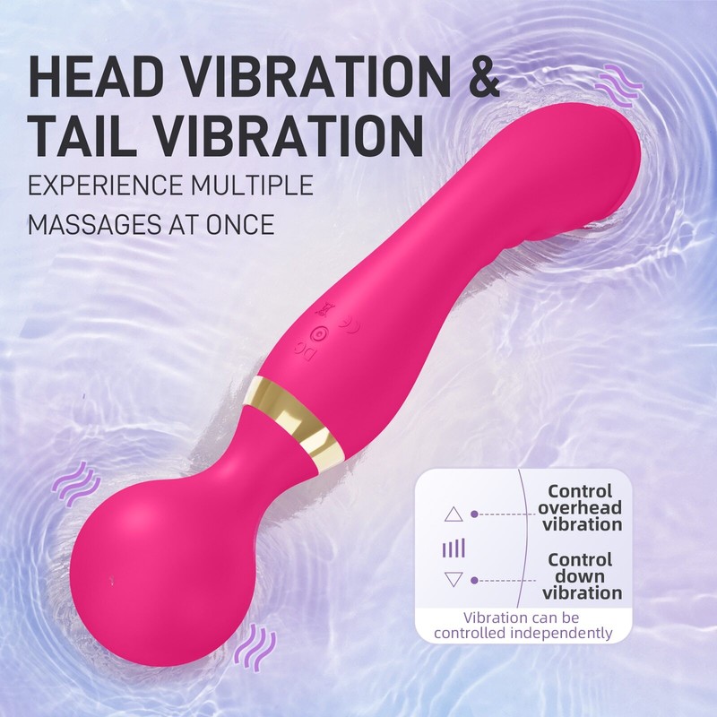 Sex Toys for Women Double Ended Head Vibrator G Spot Dildo Clit Vagina Massager gallery