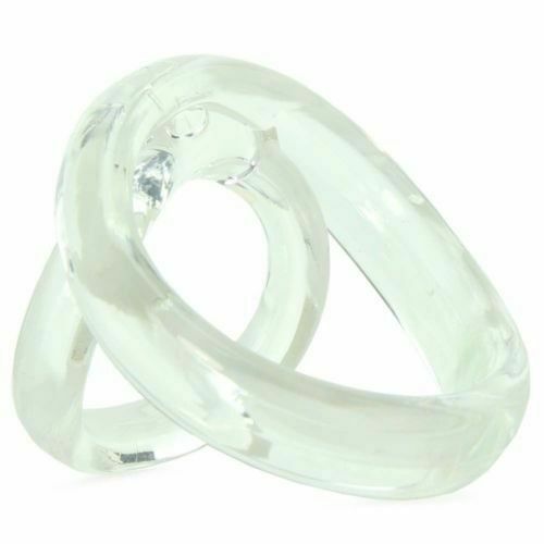 RingO C Ring Stretchy Silicone Cock Ring Erection Clear Cockring