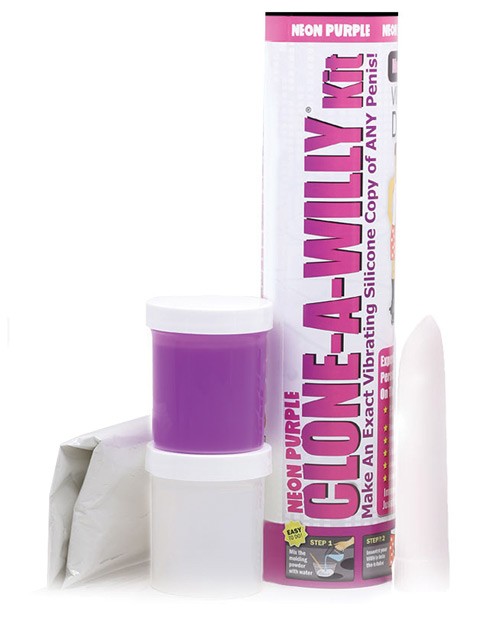 Clone-A-Willy Kit Vibrating – Neon Purple