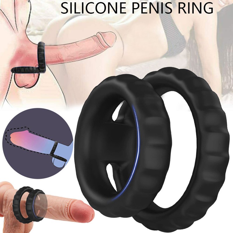 Silicone Cock Ring Penis Enhancer Prolonging Adjustable Male Delay Ejaculation