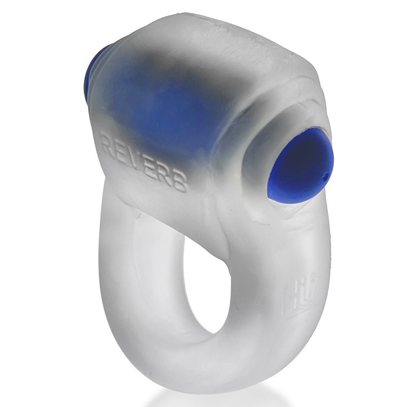 Oxballs Hunkyjunk Rubbery Super Buzz Rev Vibe Ring Clear Ice, New gallery