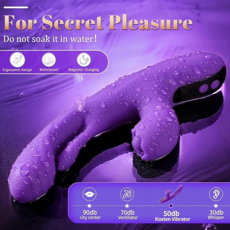 7 Powerful Rabbit Vibrator with LCD Display and 5 Adjustable Vibration Settings gallery