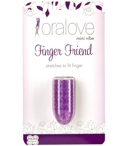 Oralove Mini Vibe Finger Friend Vibrator Stretches To Fit Purple
